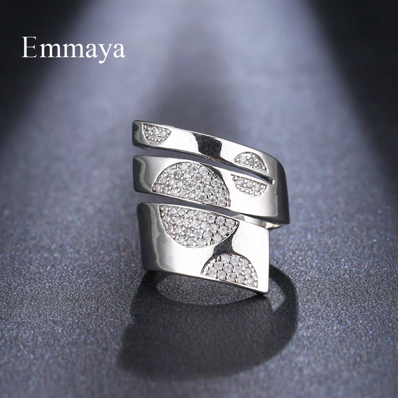 Женское кольцо в форме змеи Emmaya эффектное с кубическим цирконием простое