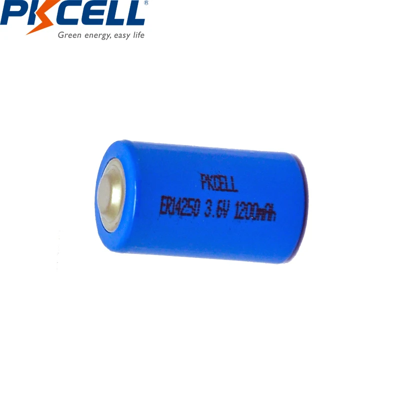 24 шт. PKCELL ER14250 14250 3,6 V 1/2AA Батарея 1200 мА/ч, Li-SOCl2 non-перезаряжаемые Батарея литиевые батареи Срок годности десяти лет