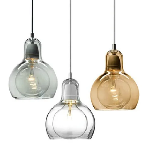 Мега-лампочка современное стеклянное искусство Подвеска Свет для дома