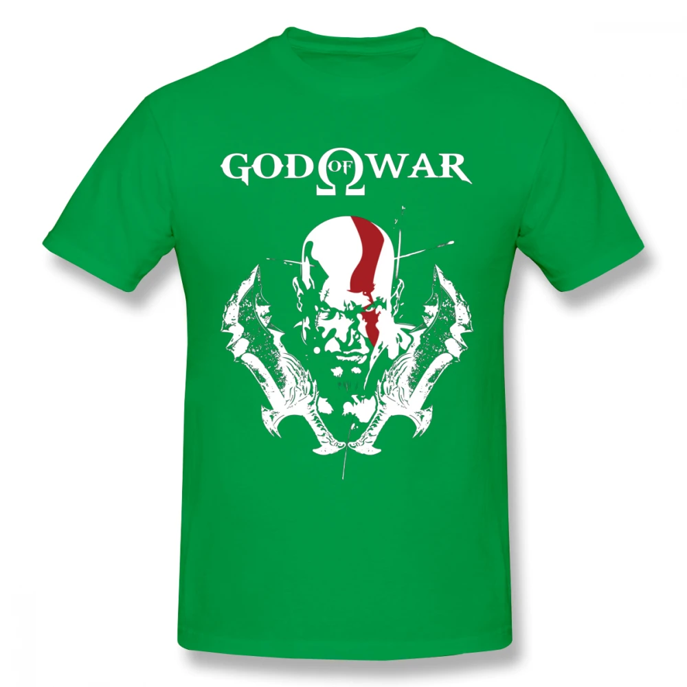 Зеленый Винтажный дизайн KRATOS GOD OF WAR Футболка мужская BONADIAO S-6XL плюс размер футболка хлопок Новое поступление футболка - Цвет: Зеленый