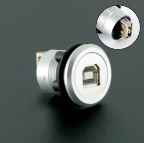 22 мм экономичный дешевый пластиковый тип USB2.0 Гнездо женский B к женскому A
