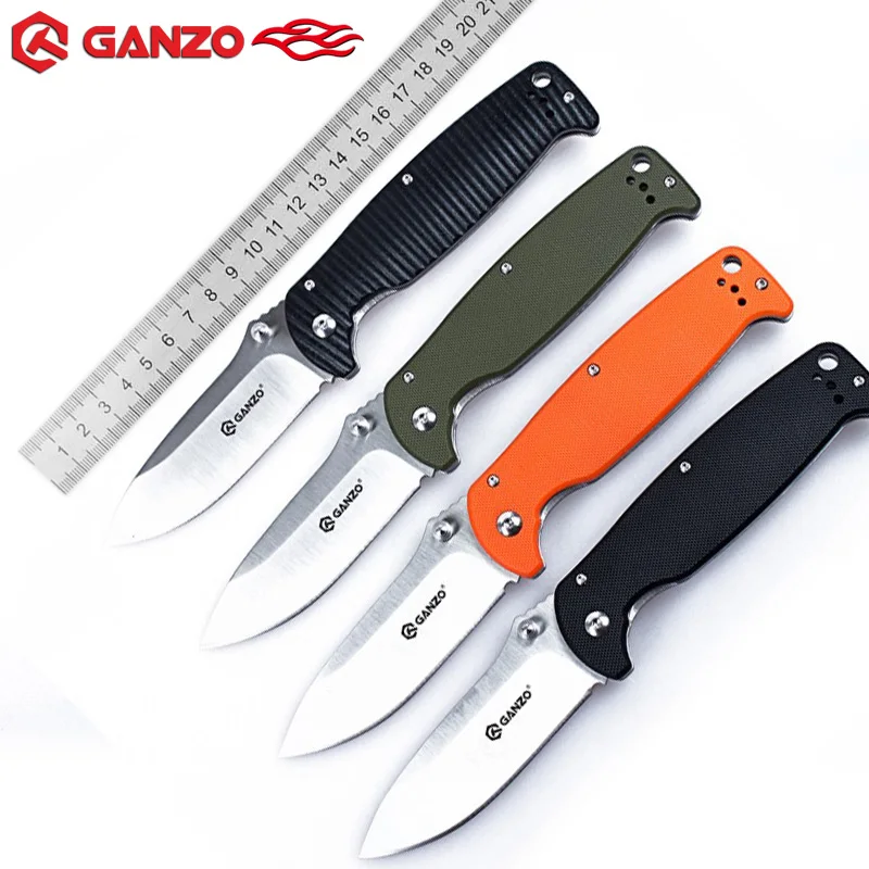 Новый Ganzo G742 1 супер военный Складной нож 440C Лезвие G10 Ручка для охоты на открытом
