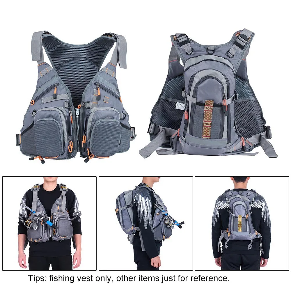 

Lixada Outdoor Sport Fishing Life Vest Life Jacket Fish Safety Life Jacket Swimming Sailing Boating Kayak Floating Safety Device