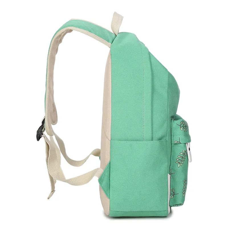 Printing Backpack Canvas Feminine Teenage Fashion Backpacks for Teen Girls Children's Back To School Bags Teenagers | Багаж и сумки
