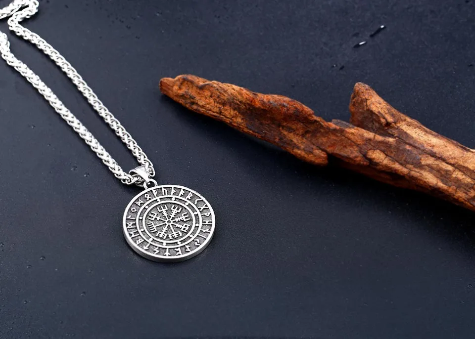 Байер 316L нержавеющая сталь Vegvisir амулет кулон ожерелье Valknut Odin Symbal Of Norse ожерелье скандинавские славяне Викинги ювелирные изделия
