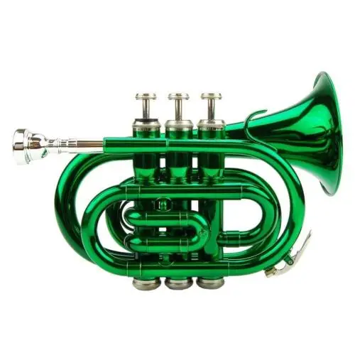 Новый заказной Зеленый Карманный чехол на молнии|pocket trumpet|green trumpetbb trumpet |