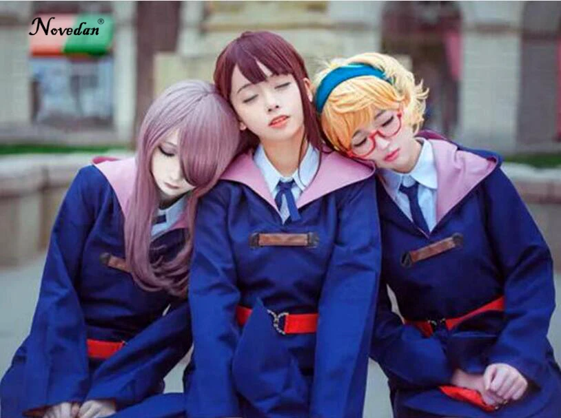 Маленькая ведьма Academy Sucy Manbavaran Akko Kagari Lotte костюмы для косплея аниме платье униформа одежда на Хэллоуин, костюмы