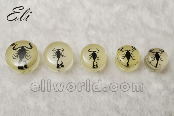 Retail 1 PC Sold As Piece 16-24mm Acrylic Black Double Flared Flesh Ear Stretcher Expander Plugs Body Piercing Jewelry | Украшения и