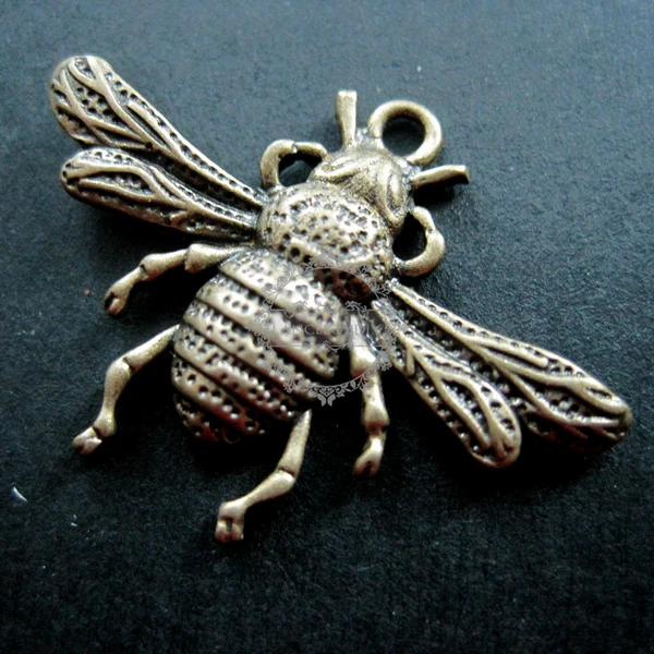 20x27 мм винтажный медный Бронзовый маленький жук Жуков кулон Ювелирное Украшение