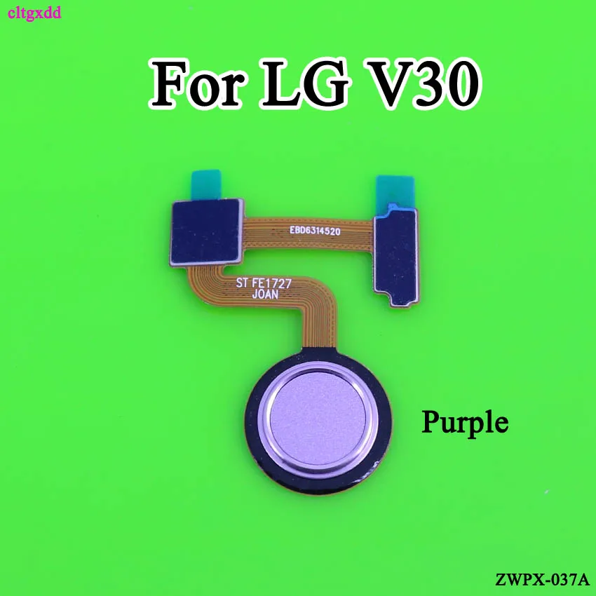 Cltgxdd для LG V30 + сканер отпечатков пальцев сенсор Главная Кнопка Разъем гибкий