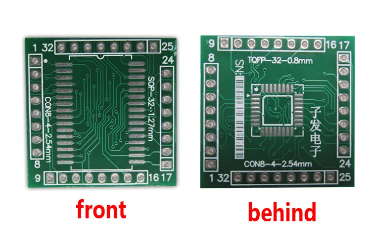 

TQFP32 LQFP32 SOP32-DIP32 adapter Socket Adapter plate PCB PB-FREE without Pin Header