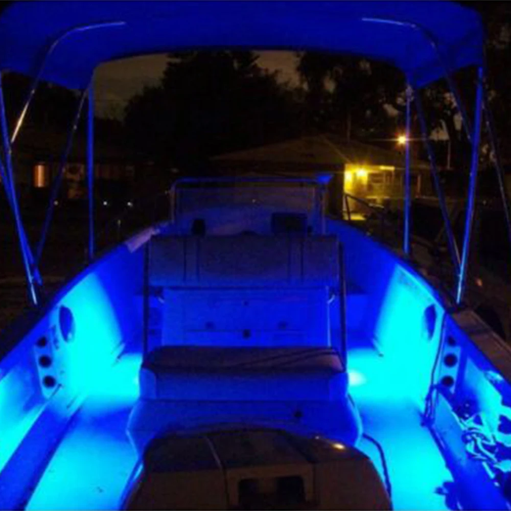 4 шт. подводный лодочный светодиодный светильник Outrigger Spreader Transom для лодки