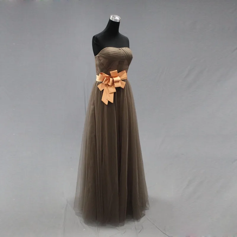 Berydress Элегантный Тюль Партии Dress Длина Пола Без Бретелек Рукавов Пром Dress|prom