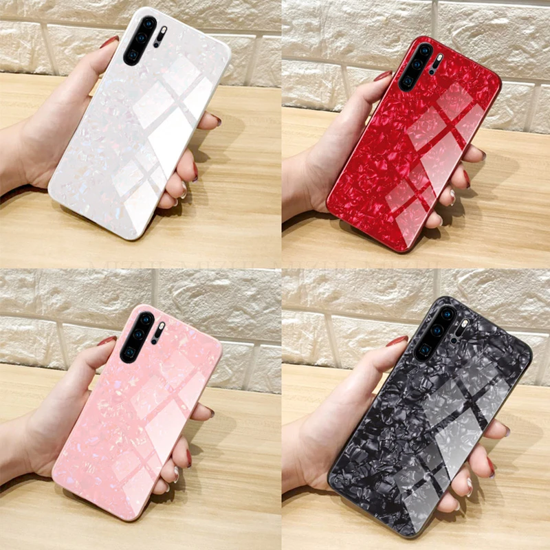 Закаленное стекло раковины чехол для телефона huawei p30 чехол для huawei p30 pro p 30 lite светильник p30pro 30pro Funda Coque capa