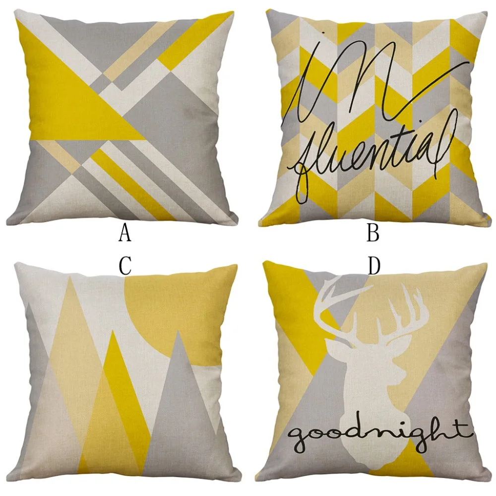 Простая льняная креативная прекрасная наволочка из полиэстера для дивана