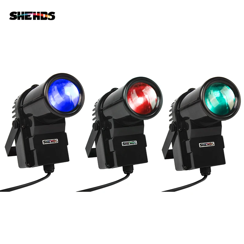 SHEHDS-minifoco LED de 10W, 4 en 1, haz de luces, Bola de espejo para discoteca, DJ, fiesta, 10 Uds.