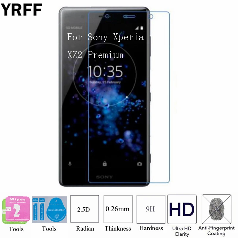 2 шт. 2.5D 9H 0 25 мм для Sony Xperia XZ3 XZ2 закаленное стекло защиты экрана Защитная пленка