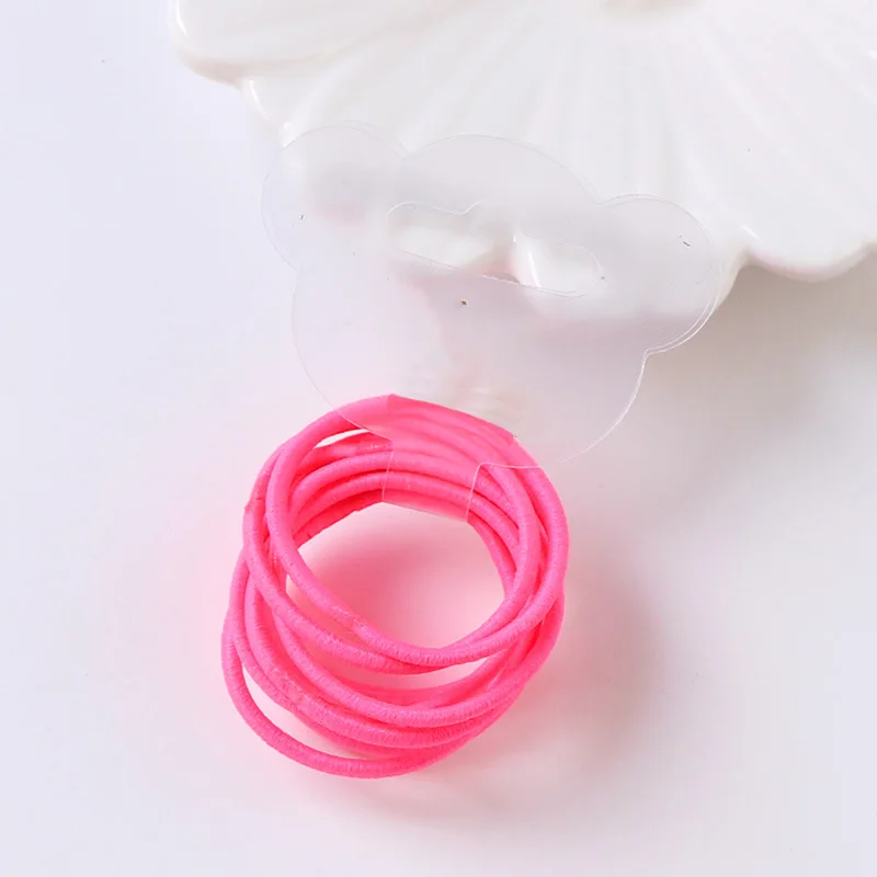 pink 2set(20pcs) 10 шт./компл. для волос, для маленькой девочки резинки мини кольцо эластичные резинки для волос резинка для волос резинки волосы для куклы аксессуары - Цвет: pink 2set(20pcs)