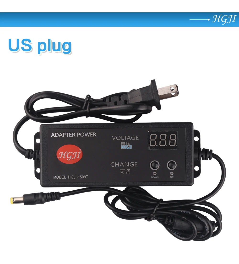 Регулируемый AC к DC 3 V-24 v 2.5a 10V15V18V16. 8V22v Универсальный адаптер с экран дисплея Многофункциональность многофункциональный адаптер