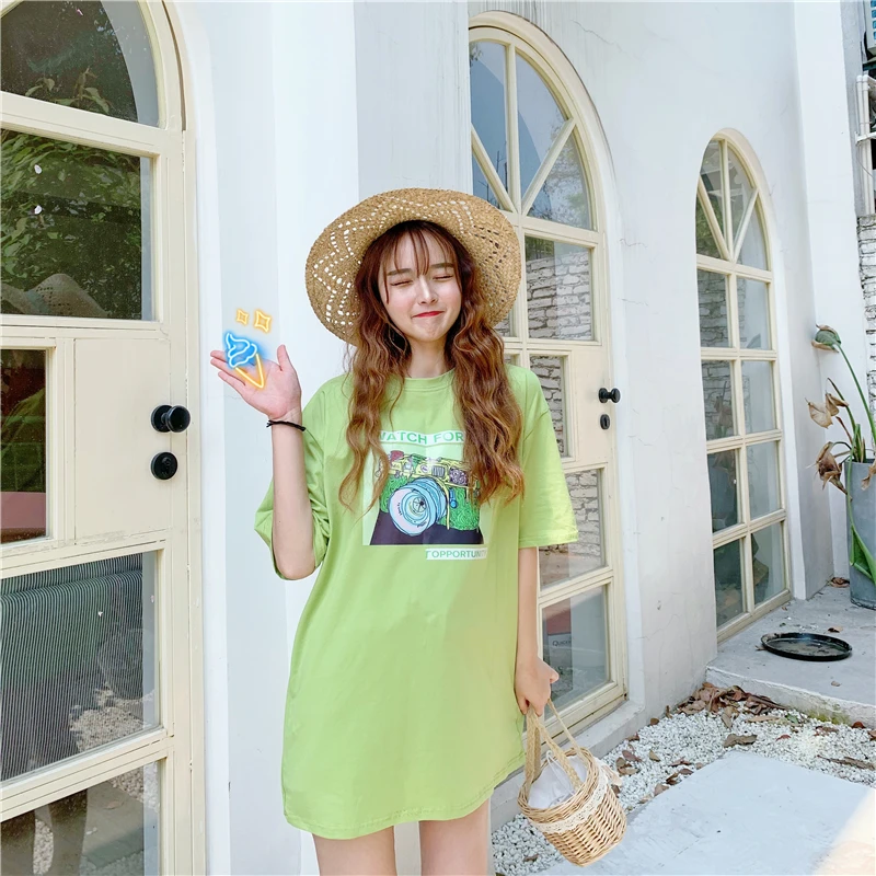 Европейские товары футболка большого размера женская с коротким рукавом ins tide super