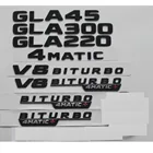 Блестящие черные значки для багажника Mercedes Benz X156 W156 GLA45 AMG GLA200 GLA220 GLA250 V8 BITURBO 4matic