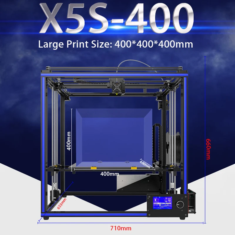 400*400*400 мм Модернизированный Tronxy X5S 3D принтеры комплект широкоформатной печати