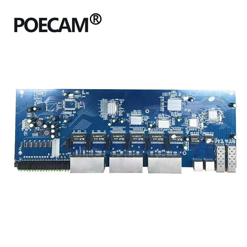 24 порта 10/100 Мбит/с + 4 10/100/1000 UTP/SFP POE коммутатор модуль PCBA IP камера планшет|Сетевые