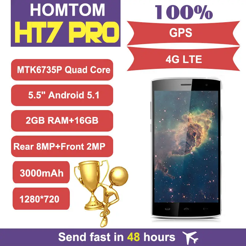 HOMTOM HT7 PRO 4 г Lte 5 &quotсмартфонов HD 720 P Android 1 Quad core MTK6735 2 ГБ Оперативная память 16