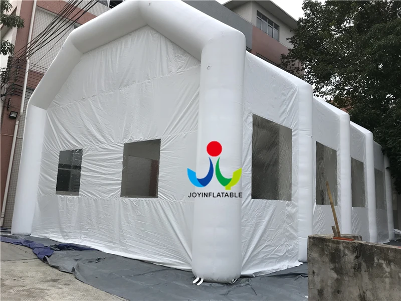 Гигантская надувная прозрачная палатка для кемпинга вечерние белая