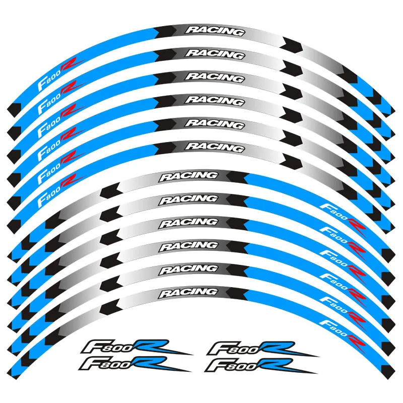 Высокое качество наклейки на колеса мотоцикла светоотражающие обода полосы 7