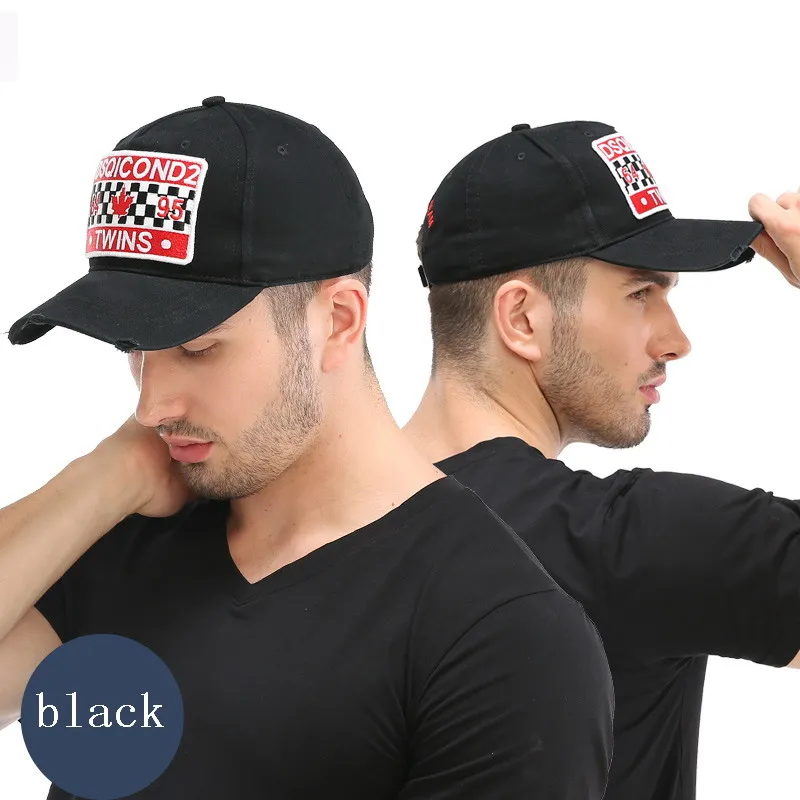 Новая однотонная бейсболка DSQICOND2 Мужская кепка мужская Bone Masculino с аппликацией