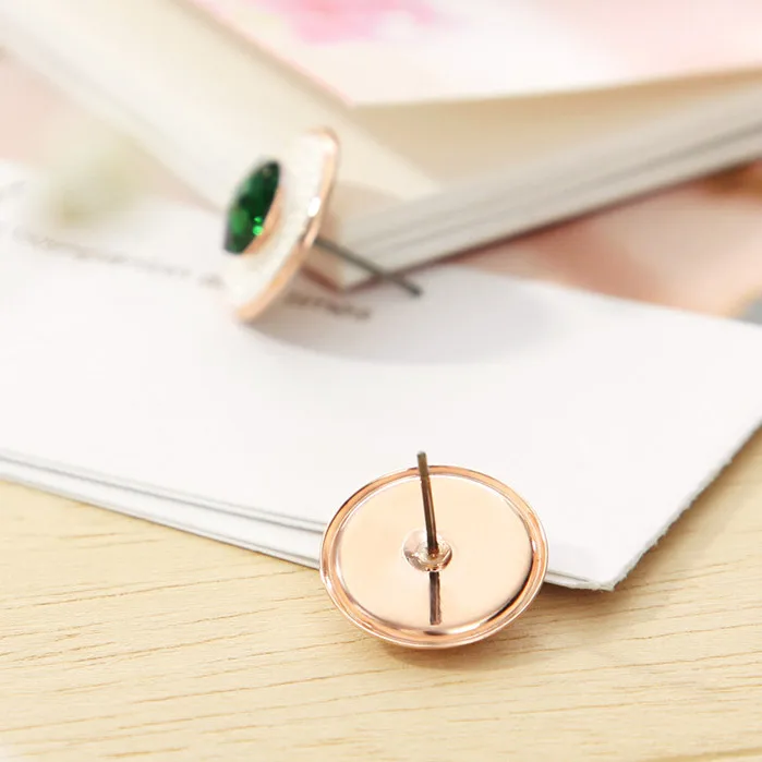 Neoglory австрийские стразы светильник желтого золота цвет серьги-гвоздики из