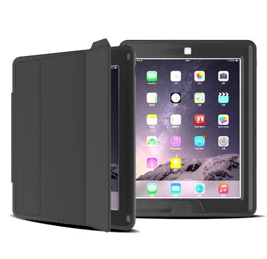 Авто Пробуждение/спящий Силикон + Pc чехол для IPad 2 3 4 Толстая пена Ударопрочный