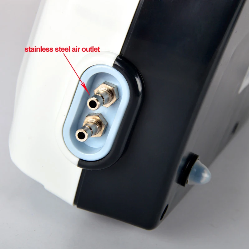 3.5W 2*4L/Min Double Air Outlet Outdoor Fishing Fish Tank Oxygen Increasing Noiseless Aquarium Pump Plastic | Дом и сад