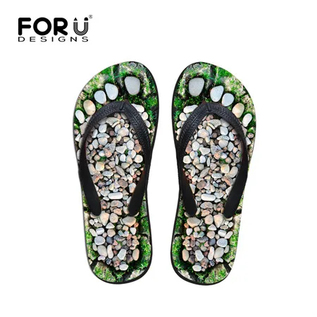 C1042AB FORUDESIGNS; Новинка года; летние женские шлепанцы для отдыха; Модные женские повседневные летние пляжные сандалии; Вьетнамки; уличные сандалии - Цвет: C1042AB