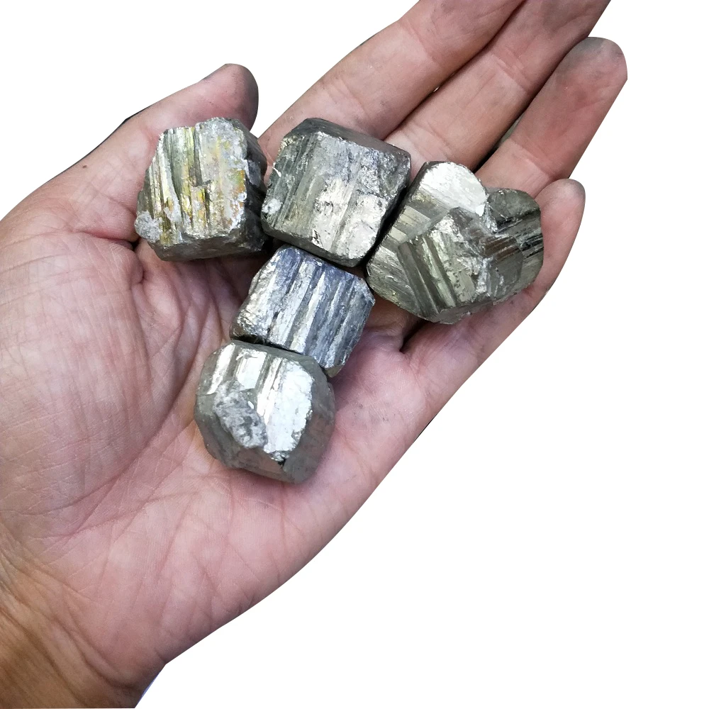 

5pcs Large Particles Pyrite chalcopyrite mineral crystals natural mineral rock teaching specimens collection unusual stones