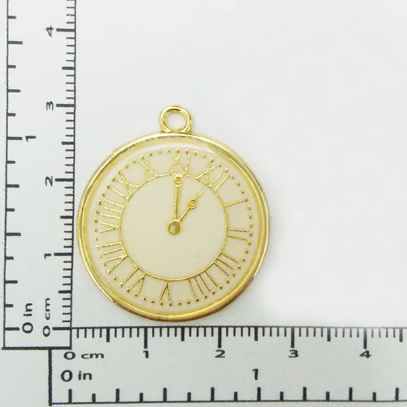 Ожерелье с часами подвески застежки серьги фурнитура эмалевые разрисованные