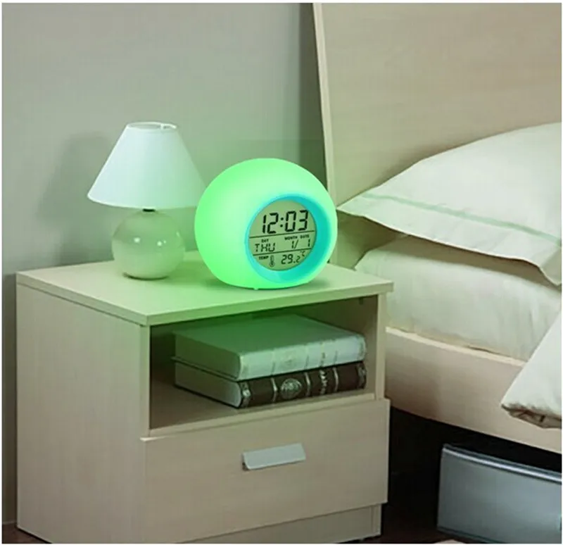 Bluetooth динамик ночной Светильник перезаряжаемый RGB настольная лампа будильник светильник прикроватный светильник s светодиодный Оригинальная лампа