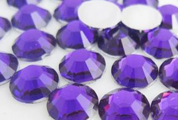 Плоские бусины из танзанита AAA + для дизайна ногтей/одежды/украшения (2 мм 3 4 5 6 мм)