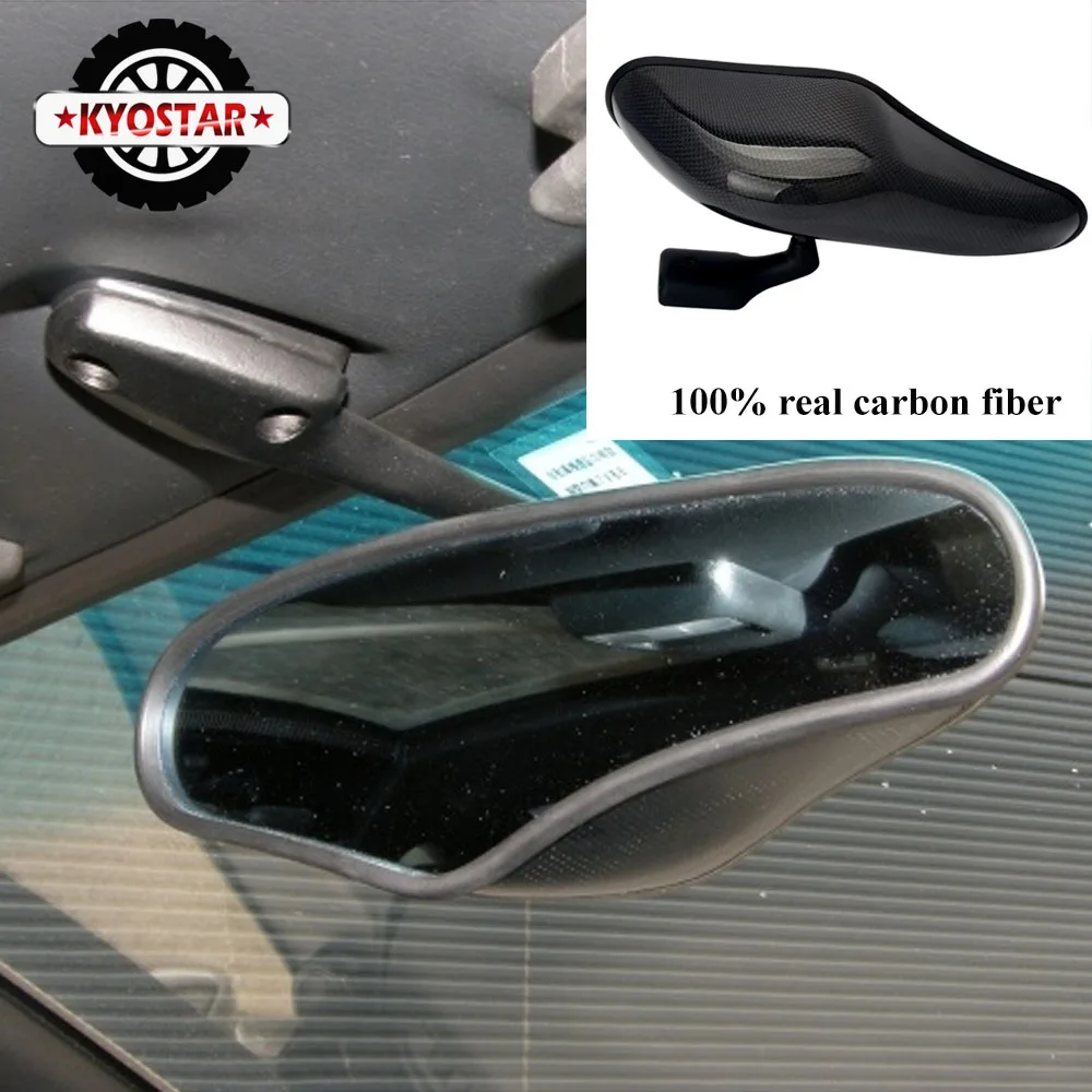 Универсальное зеркало заднего вида с синим оттенком вогнутое из углеродного