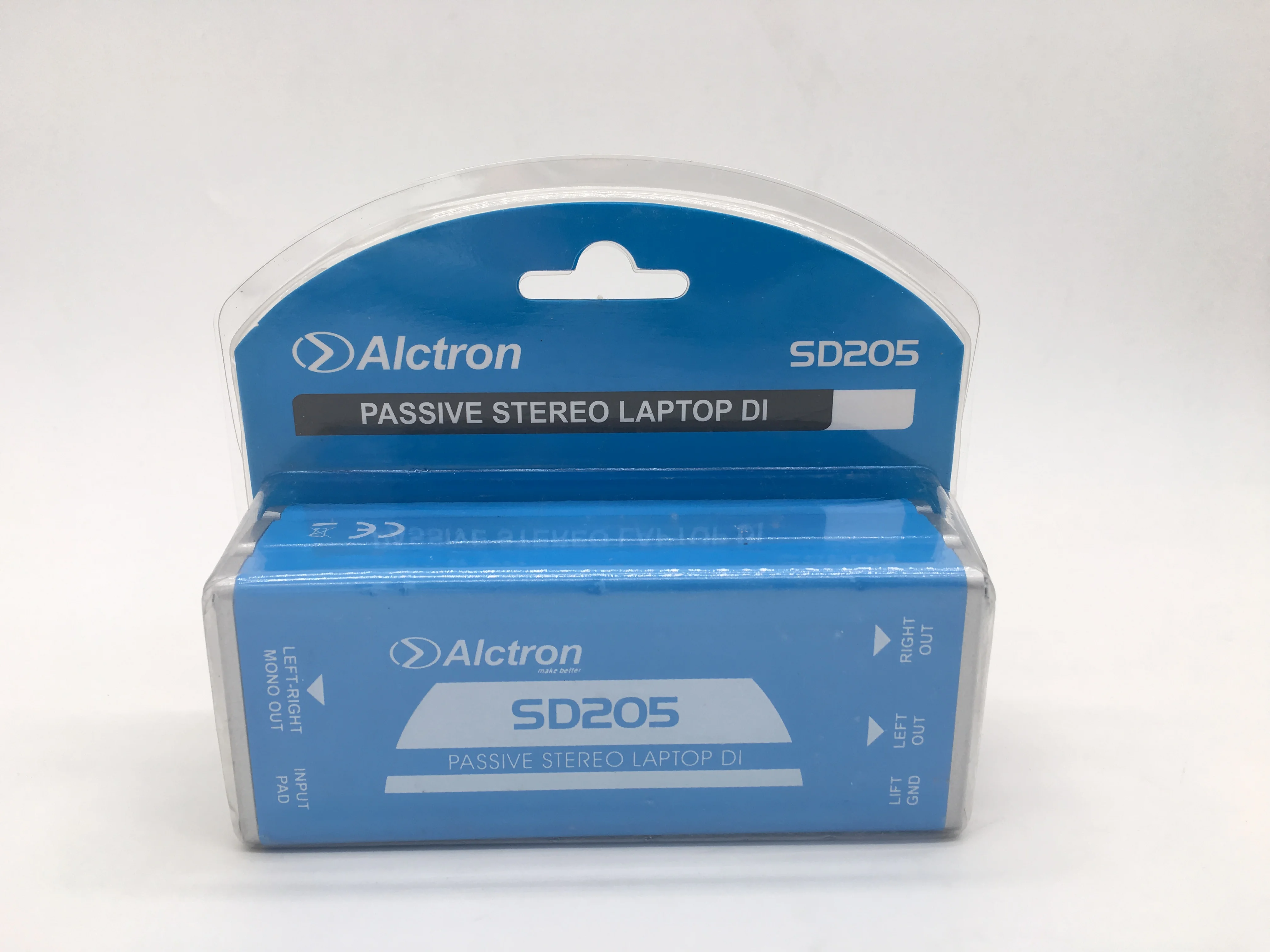 Alctron SD205 пассивная прямая коробка, стерео DI коробка преобразования несимметричный для баланса аудио сигнала процессор, Пассивный стерео ноутбук DI
