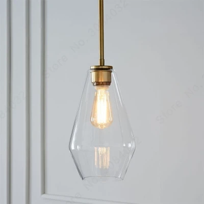 BDBQBL 3 шт./компл. Стекло подвесной светильник 110 V/220 V-240 V светодиодный курение подвесные светильники современные кафе ресторан прозрачный Hanglamp