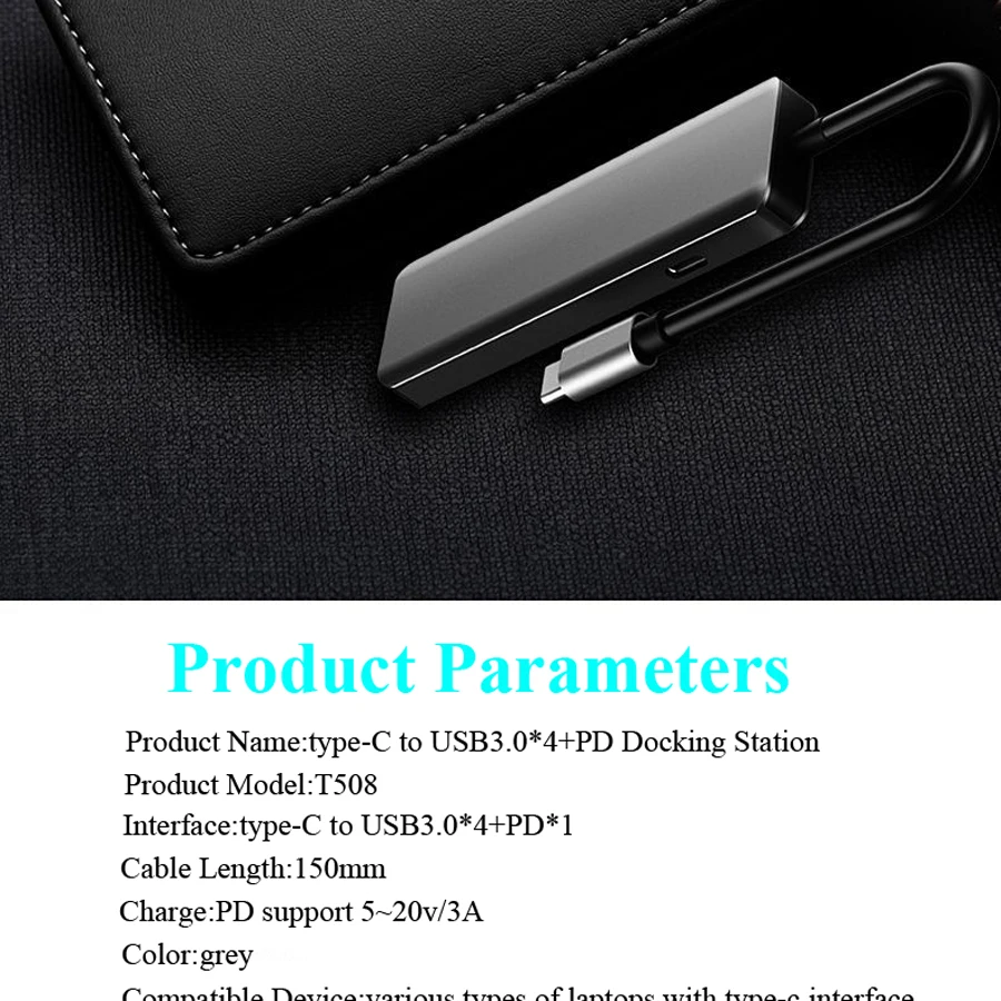 Многофункциональная док-станция usb type-c USB-C концентратор USB 3,0 RJ45 VGA адаптер для MacBook samsung Galaxy S8 S9 HUAWEI Matebook