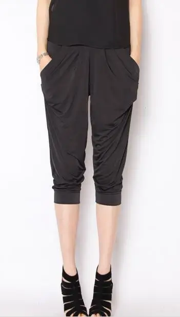 3/4 length loose light weight trousers 