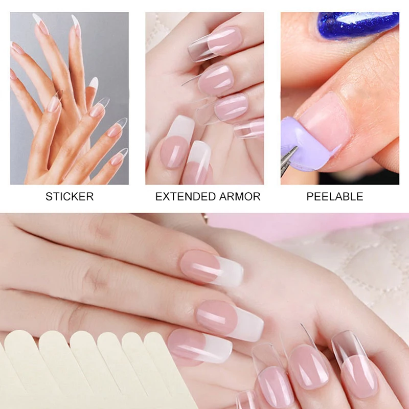 Клейкие шелковые наклейки для ногтей армированные стекловолокно художественные