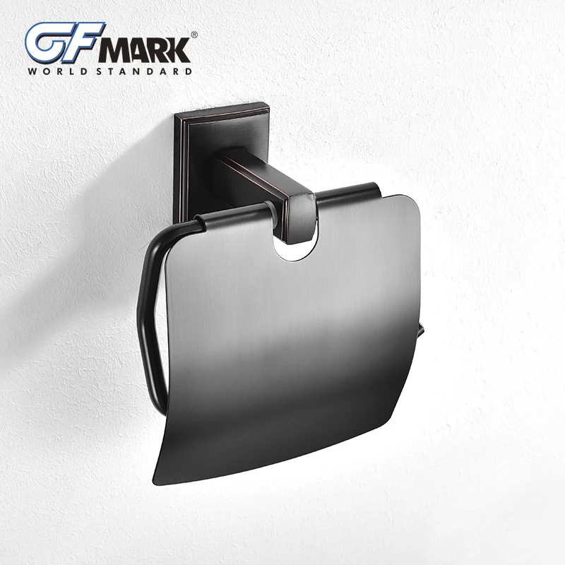 Держатели бумаги GFmark в ретро стиле футляр для туалетной с медной основой черные