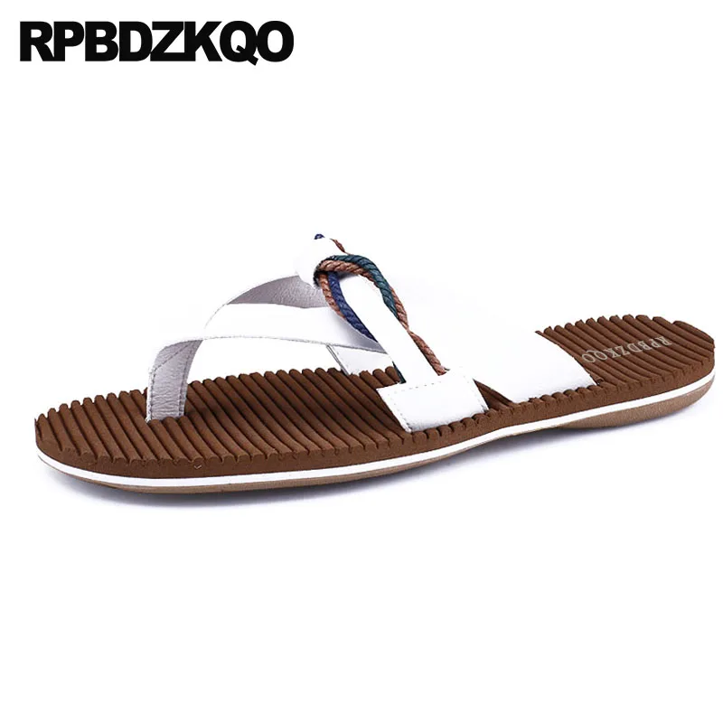 надевать Runway дизайнер обувь пляж белый коричневый воздухопроницаемый 2018 плоские