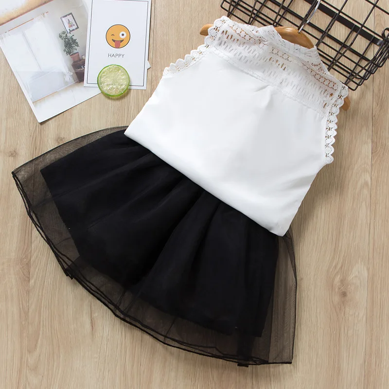 2019 summer girl clothes set girls clothing sets with skirt princess toddler children skirt+t-shirt | Мать и ребенок