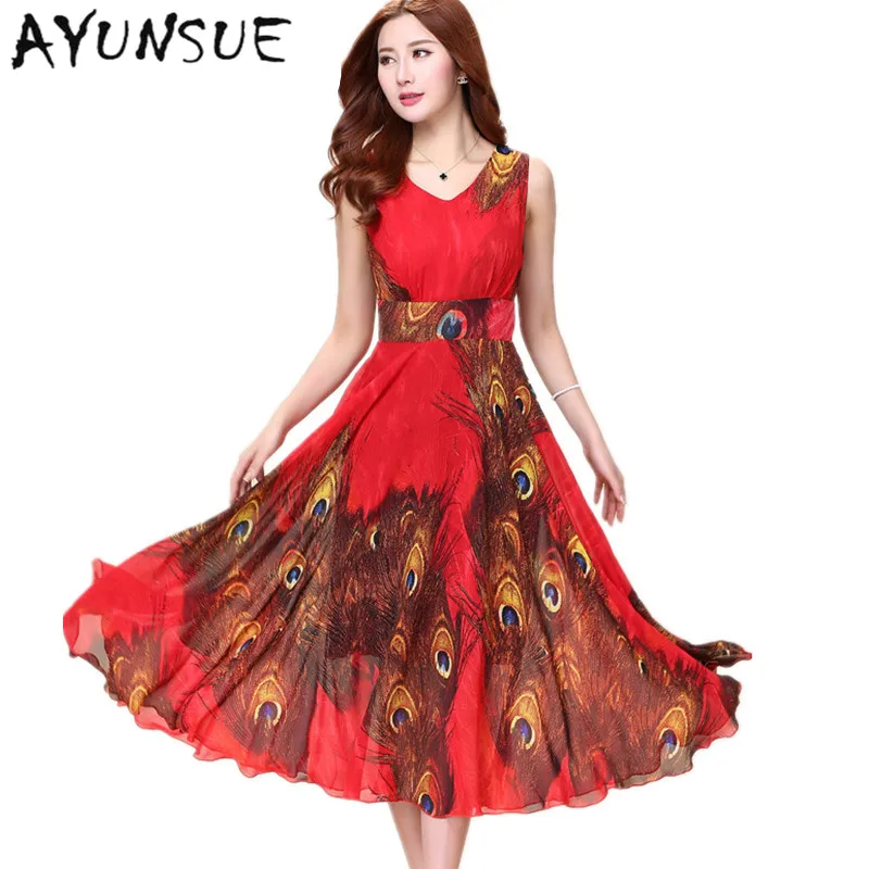 Красное богемное летнее пляжное платье с v образным вырезом для женщин 2020