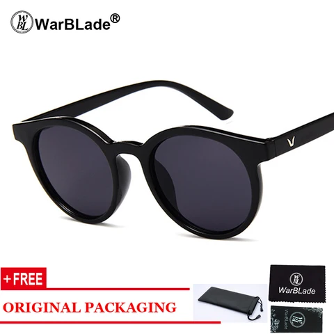 WarBLade Винтажные круглые солнцезащитные очки